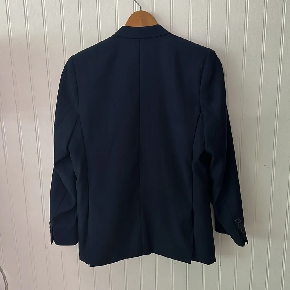 Tazio Navy Blue Jacket Blazer and Vest Like New sz 14